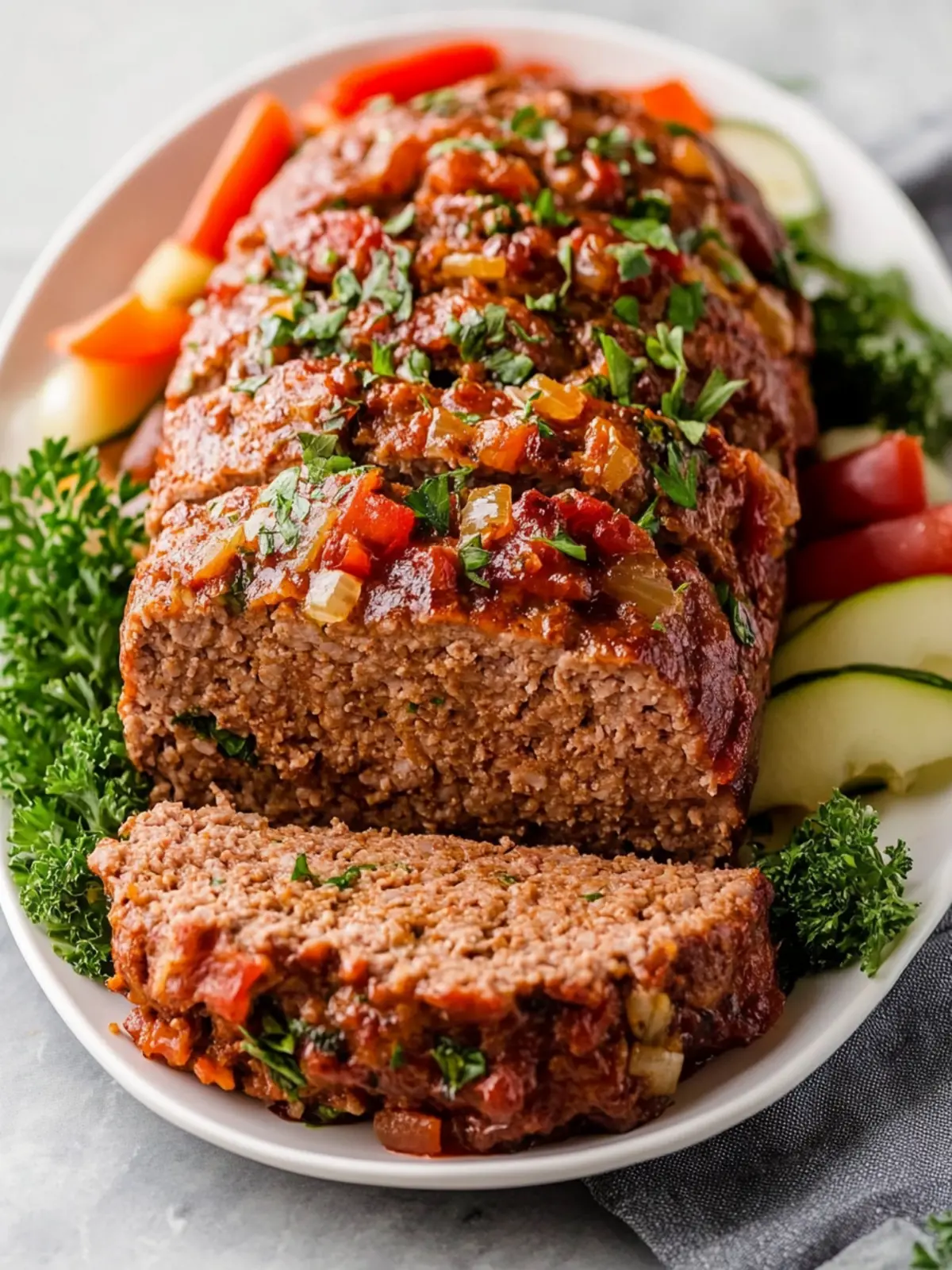 Easy Healthy Meatloaf with 1 Pound of Ground Beef
