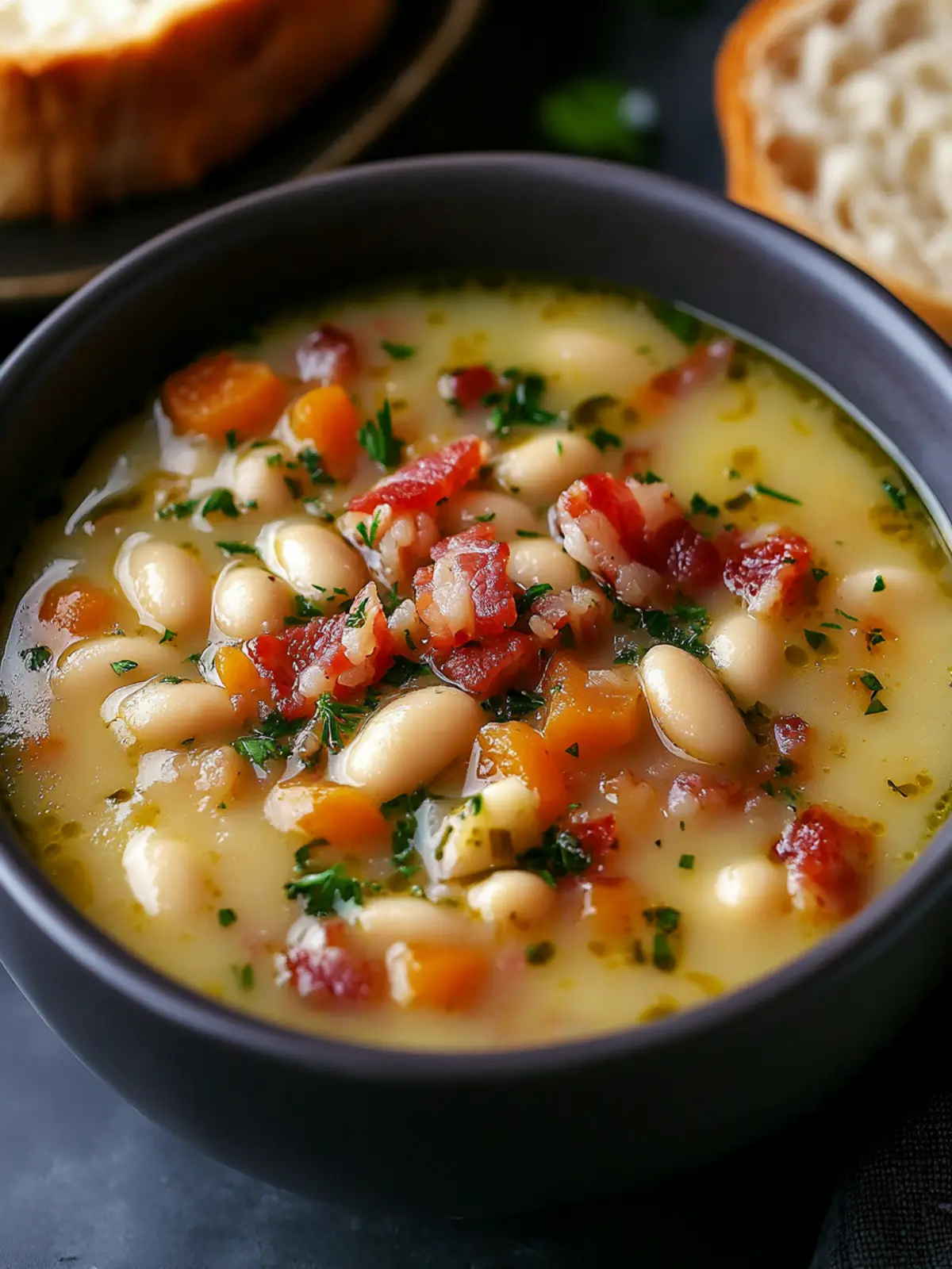White Bean Soup with Bacon