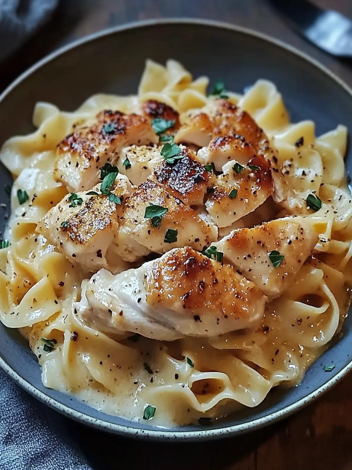 Chicken with Buttered Noodles