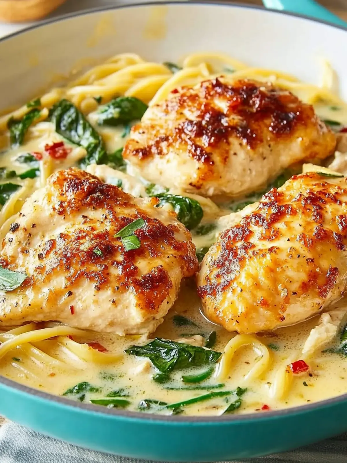 Chicken Florentine- Valentine’s Day date night recipes
