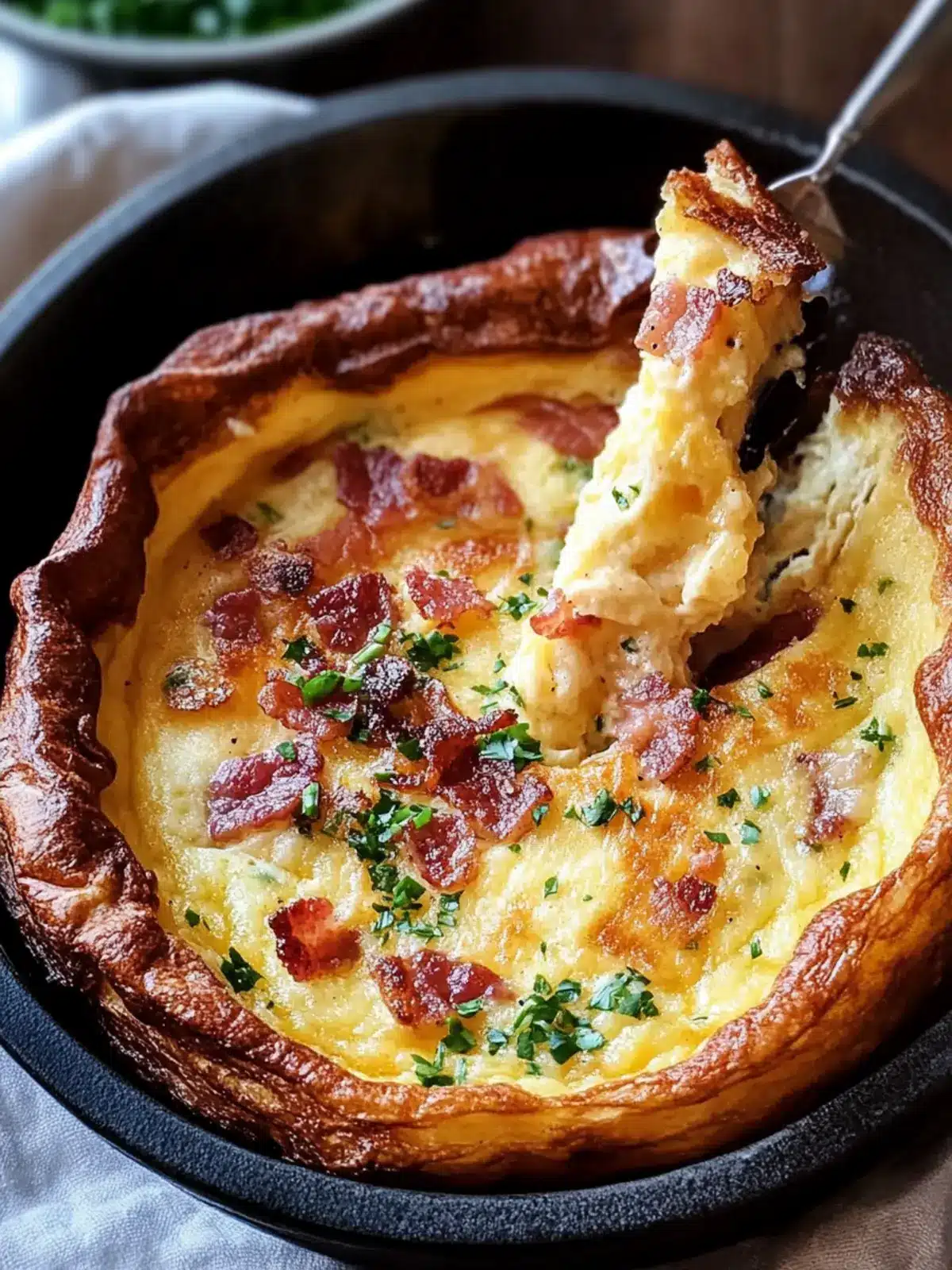 Savory Cheddar & Bacon Dutch Baby: A Breakfast Game Changer 2 Savory Cheddar & Bacon Dutch Baby: A Delightful Treat!