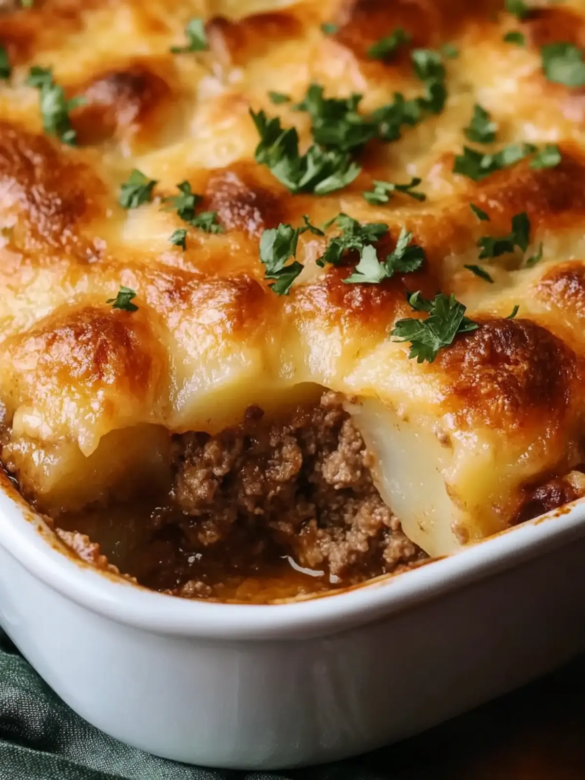 Loaded Potato & Meatloaf Casserole