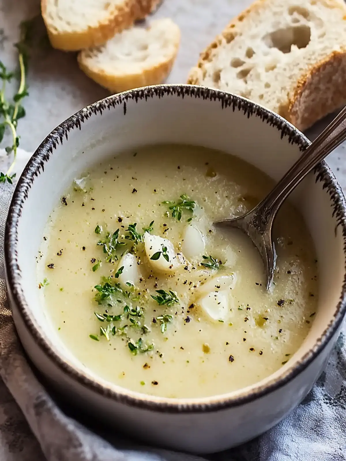 Comforting Traditional Country French Style Garlic Soup Delight 4 Traditional Country French Style Garlic Soup