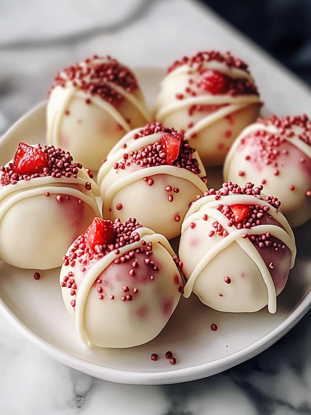 Strawberry Cheesecake Truffle Balls