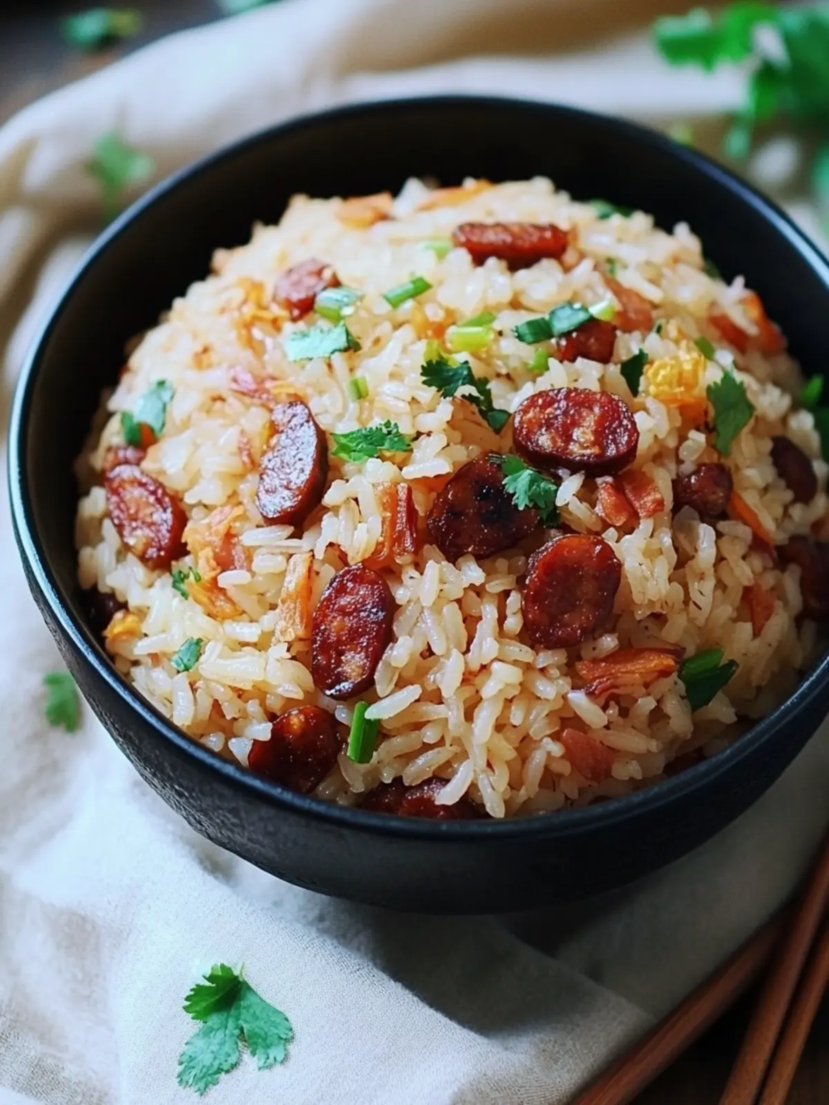 Sticky Rice with Chinese Sausage