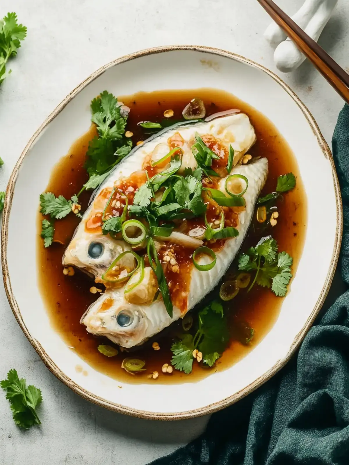 Easy Chinese Steamed Fish: A Fresh Lunar New Year Delight 3 Easy Chinese Steamed Fish- L:unar New year dish