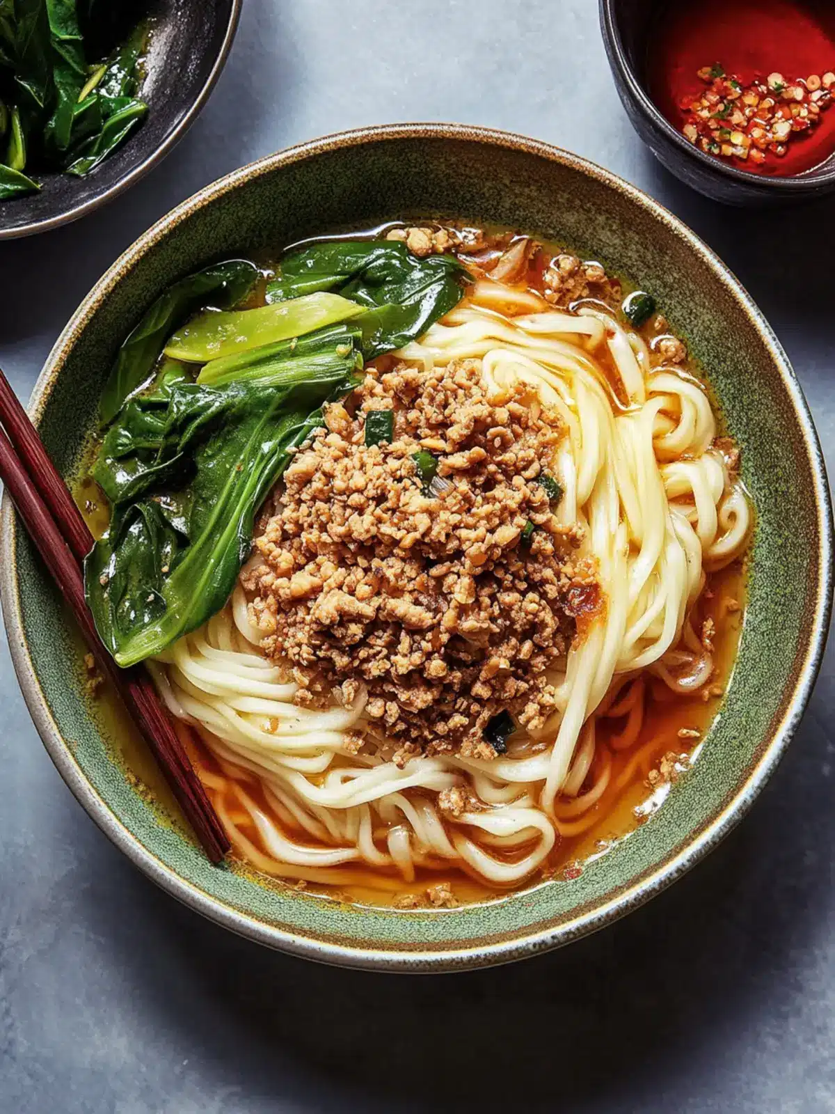 Longevity Dan Dan Mian Noodles for a Joyous Lunar New Year 2 Dan Dan Mian (Dan Dan Noodles)- Longevity noodles recipe For Lunar New year