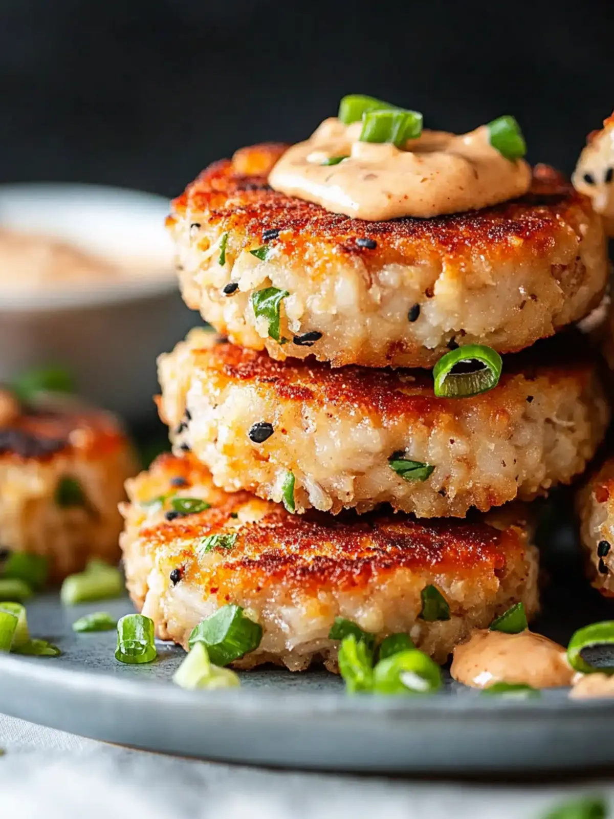 Bold Asian-Style Tuna Cakes with Spicy Mayo