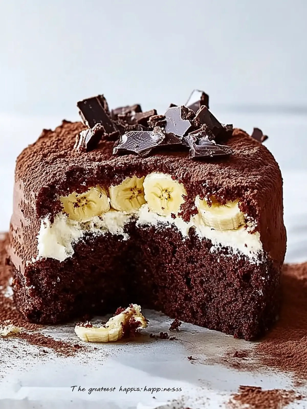 Discover the Joy of Chocolate Banana Cake Bliss 5 Chocolate banana cake “The greatest happiness”