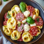 Salami-Mozzarella Tortellini Pasta Salad