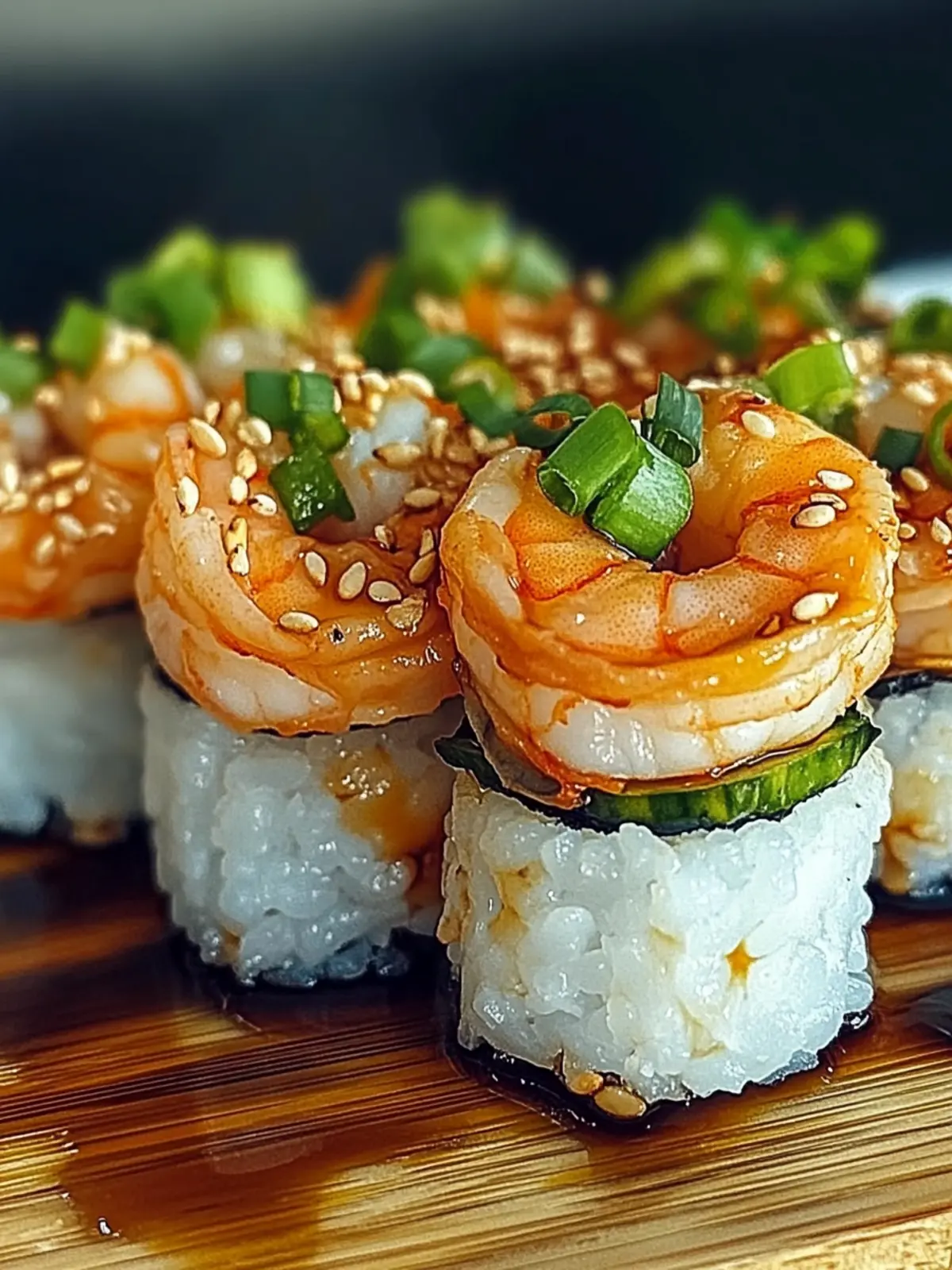 SPICY SHRIMP SUSHI STACKS
