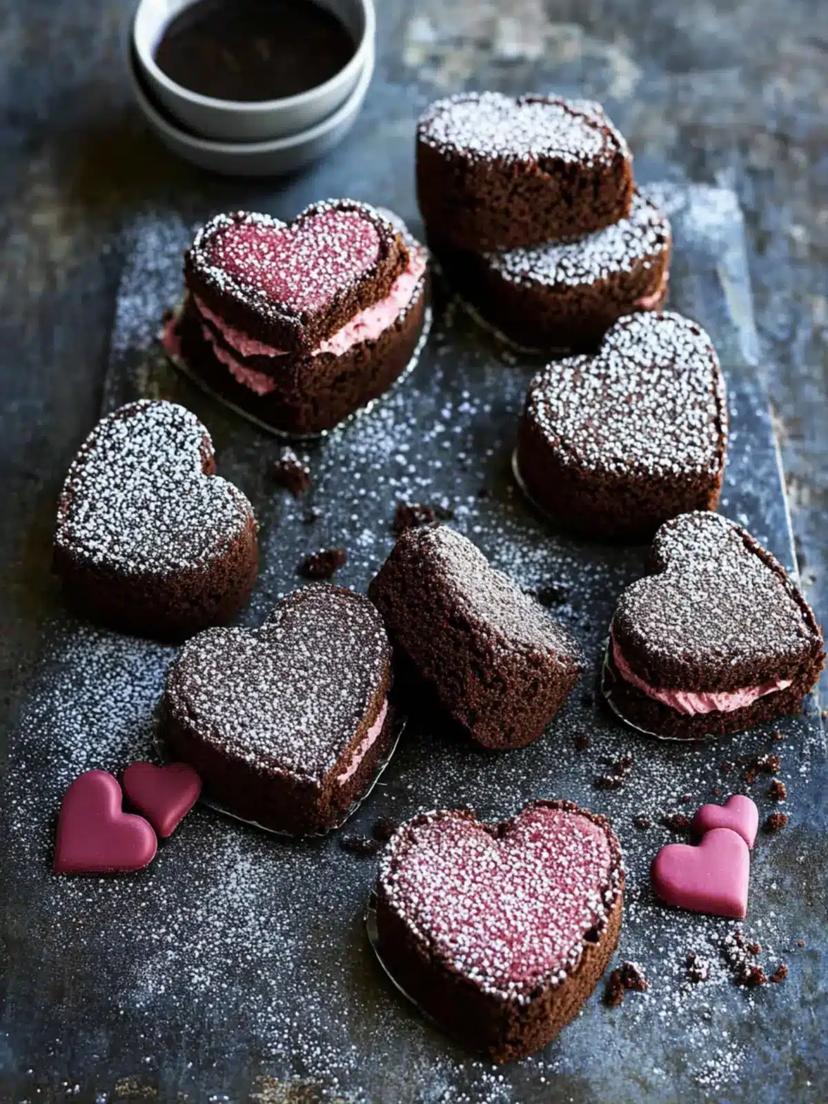 Heart Shaped Brownies