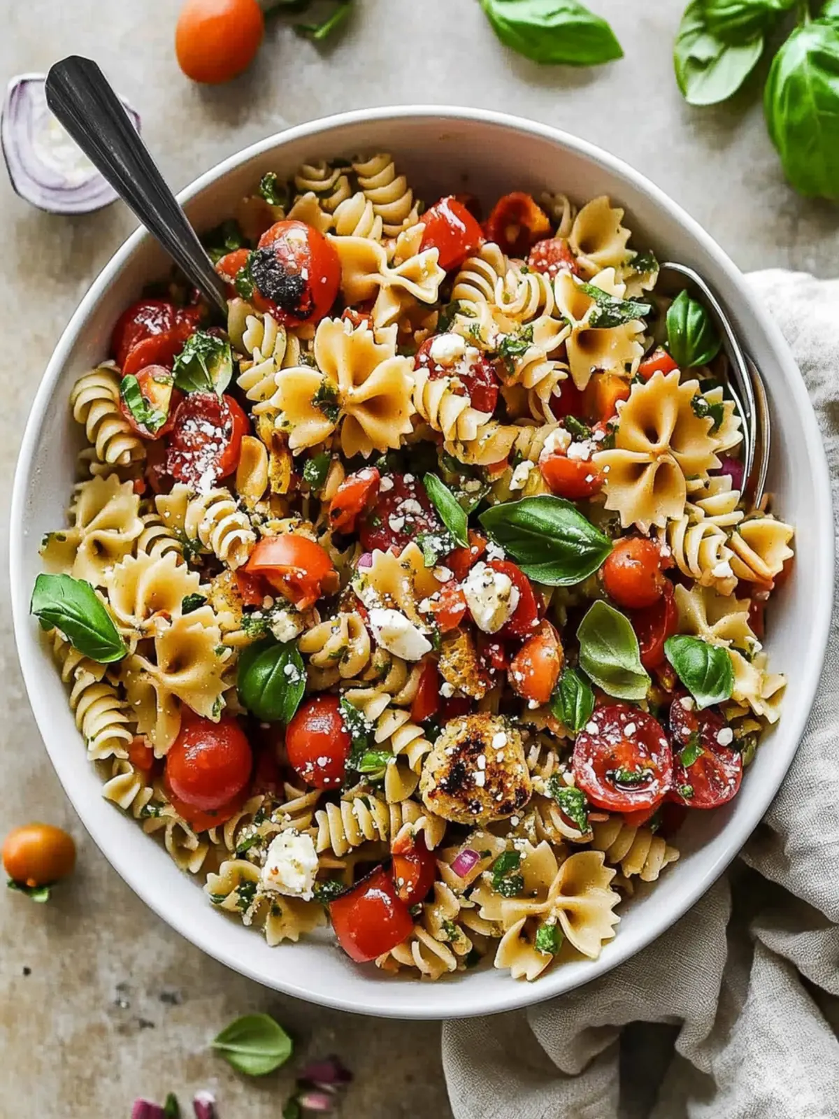 Bruschetta Pasta Salad That Will Brighten Your Summer Meals 4 Bruschetta Pasta Salad