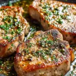 Garlic Butter Pan Seared Pork Chops