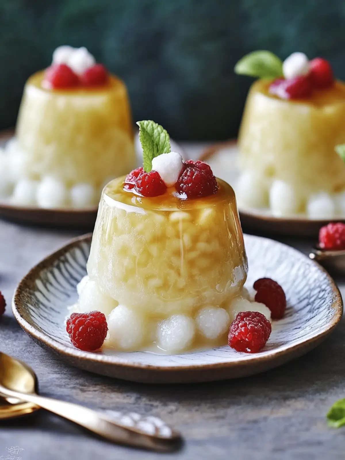Palm Sugar Sago Pudding: A Festive Lunar New Year Treat 4 Palm sugar sago pudding- Lunar New Year desserts