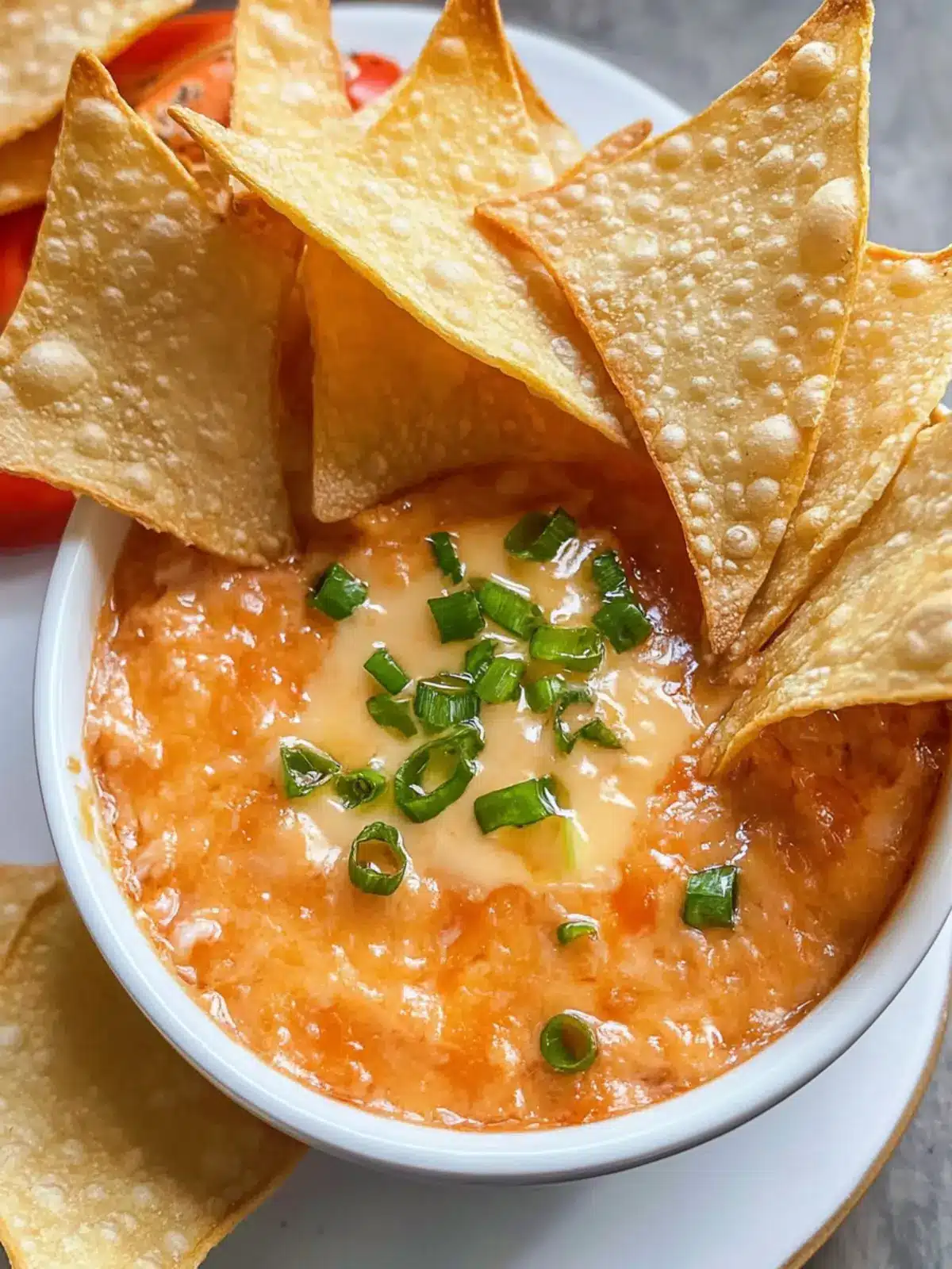 Irresistible Crab Rangoon Dip With Wonton Chips at Home 4 Crab Rangoon Dip With Wonton Chips