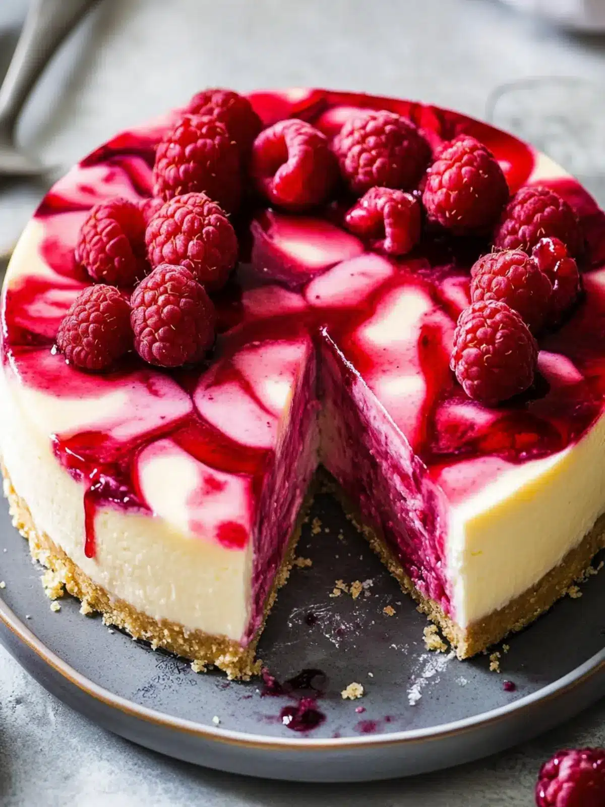 Raspberry Cheesecake- Sweet Cake You Want for Valentine's Day This Year