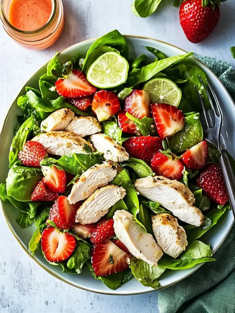 Summer Chicken Salad with Strawberry Vinaigrette