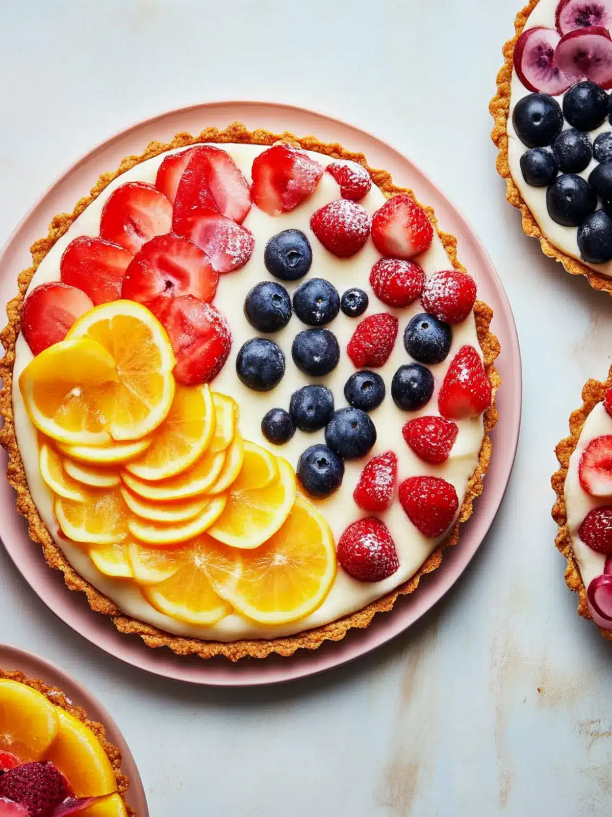 Easy Fruit Tart With Pecan Cookie Crust - Healthy Valentine Treat 4 Easy Fruit Tart With Pecan Cookie Crust- Healthy Valentine’s desserts