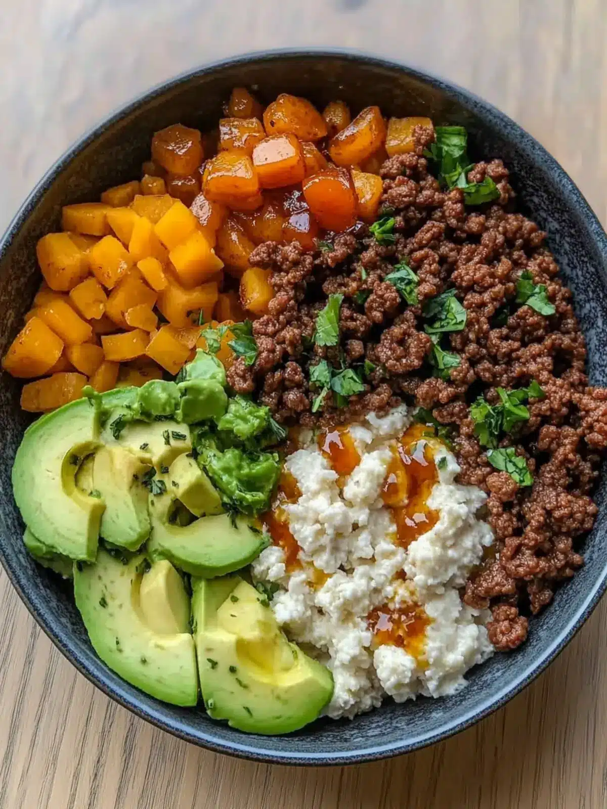 Savory Ground Beef Hot Honey Bowl: A Sweet Twist on Comfort Food 2 Ground Beef Hot Honey Bowl