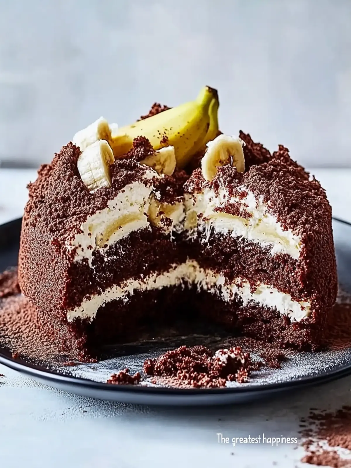 Discover the Joy of Chocolate Banana Cake Bliss 3 Chocolate banana cake “The greatest happiness”