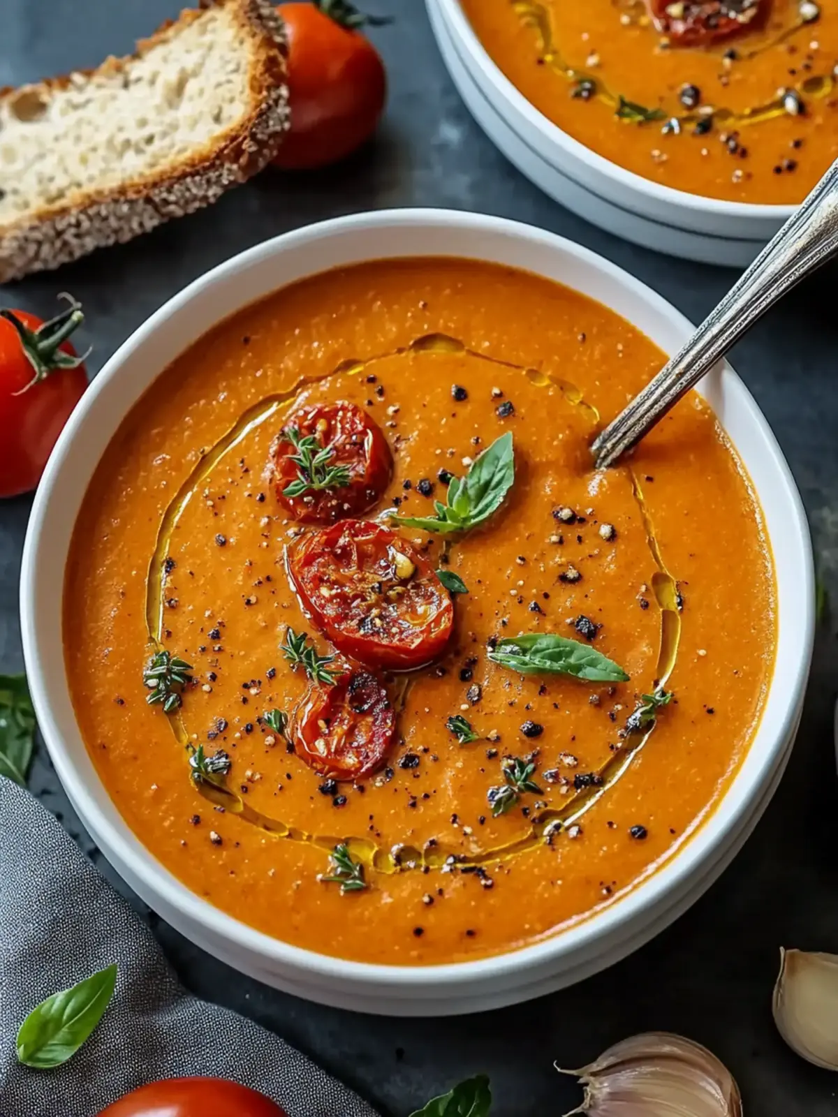 Best Creamy Roasted Garlic Tomato Soup for Cozy Nights 2 Best Creamy Roasted Garlic Tomato Soup