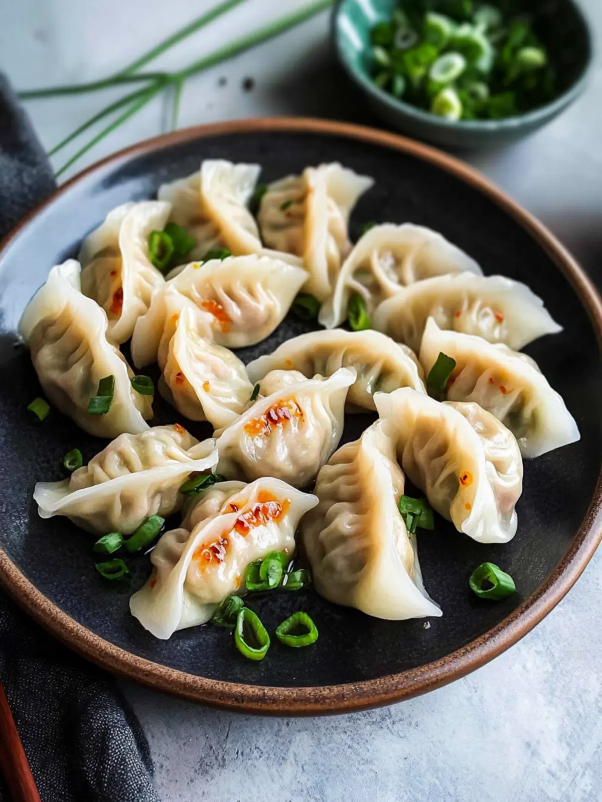 Pork and Chive Dumplings- Lunar New Year recipes