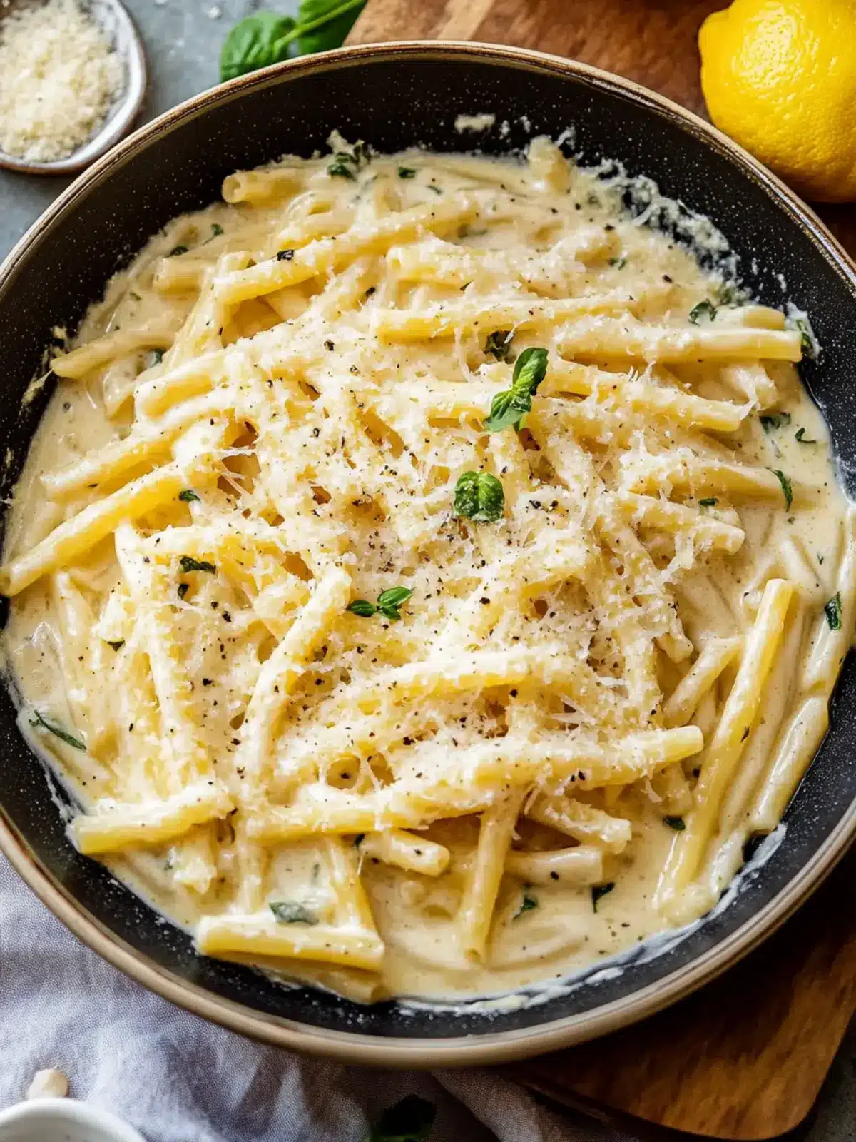 Lemon Garlic Pasta Sauce