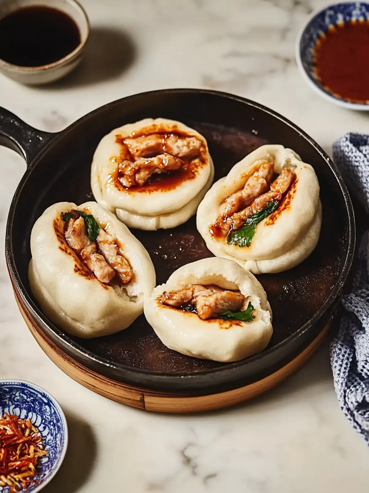 Sheng Jian Bao (Pan-Fried Pork Buns)- Traditional Lunar Year's Recipes