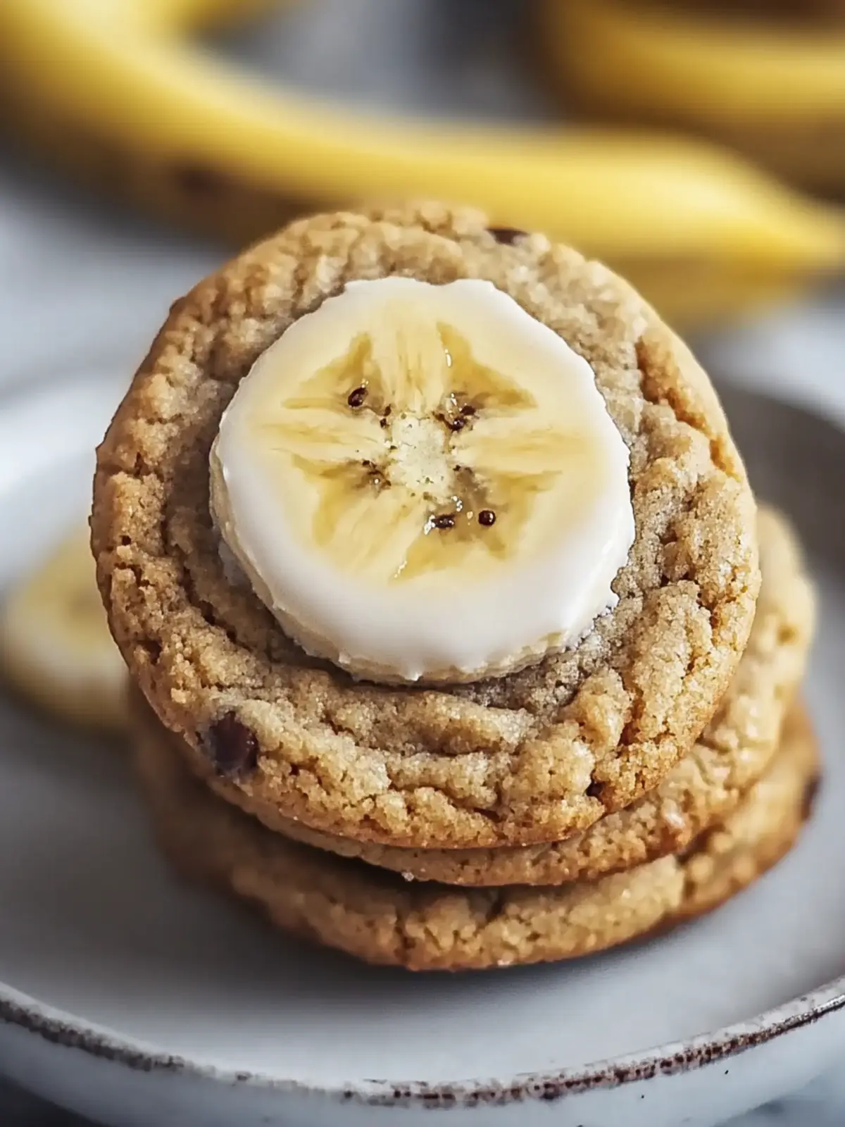 Deliciously Soft Banana Bread Cookies with Creamy Glaze 2 Banana Bread Cookies