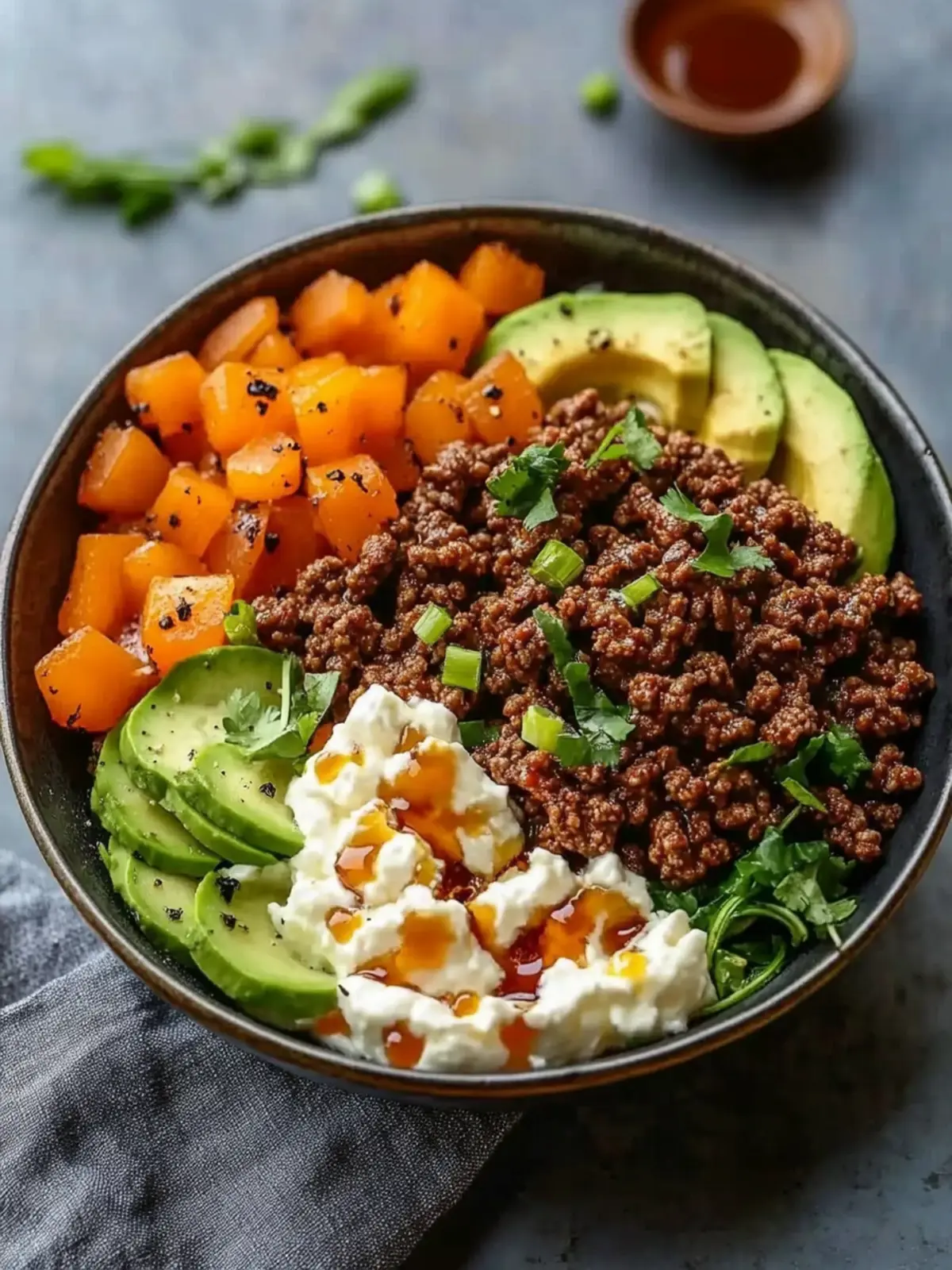 Savory Ground Beef Hot Honey Bowl: A Sweet Twist on Comfort Food 5 Ground Beef Hot Honey Bowl