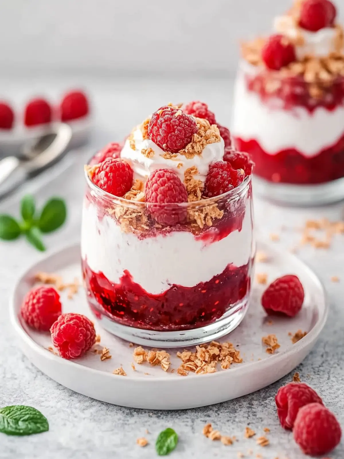Raspberry Parfaits- Sweet Valentine's Day Dessert