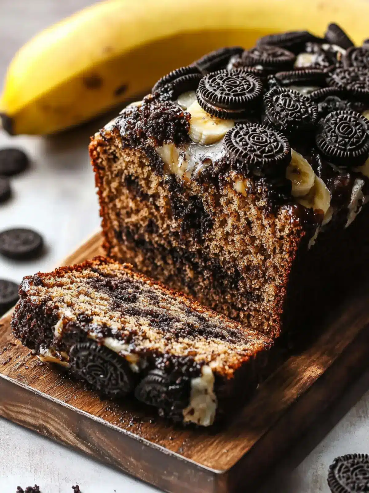 Oreo Banana Bread
