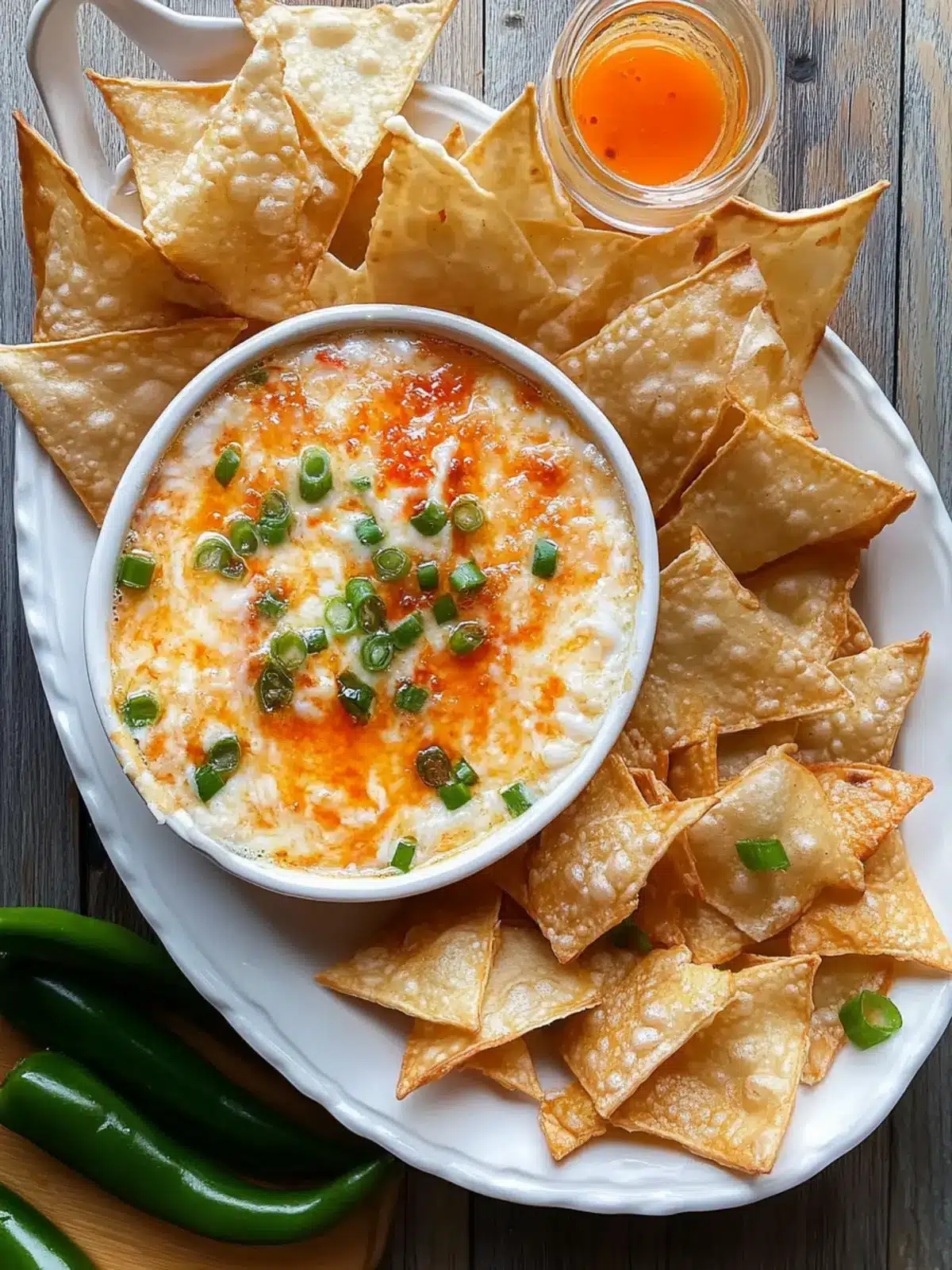 Irresistible Crab Rangoon Dip With Wonton Chips at Home 3 Crab Rangoon Dip With Wonton Chips