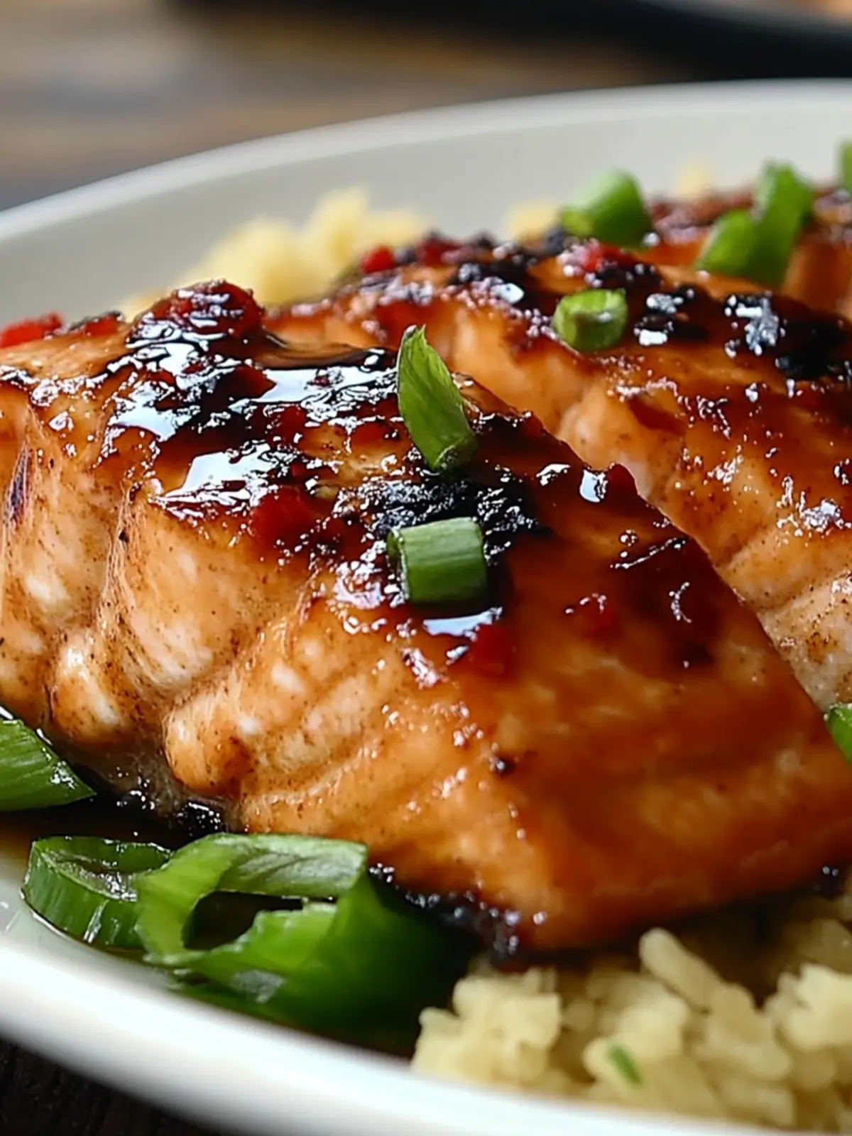 Hoisin-Glazed Salmon-  Lunar New year Dinner Recipe