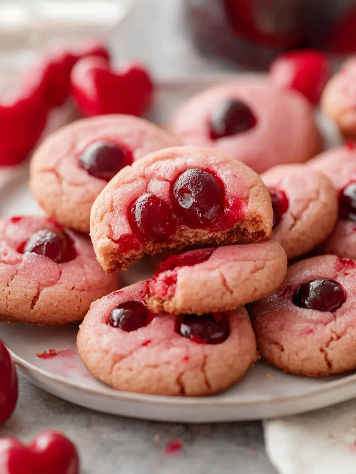 Maraschino Cherry Cookies Recipe-Sweet treats for Valentine’s Day
