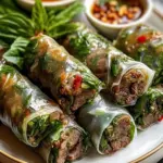 Thai Basil Beef Rolls