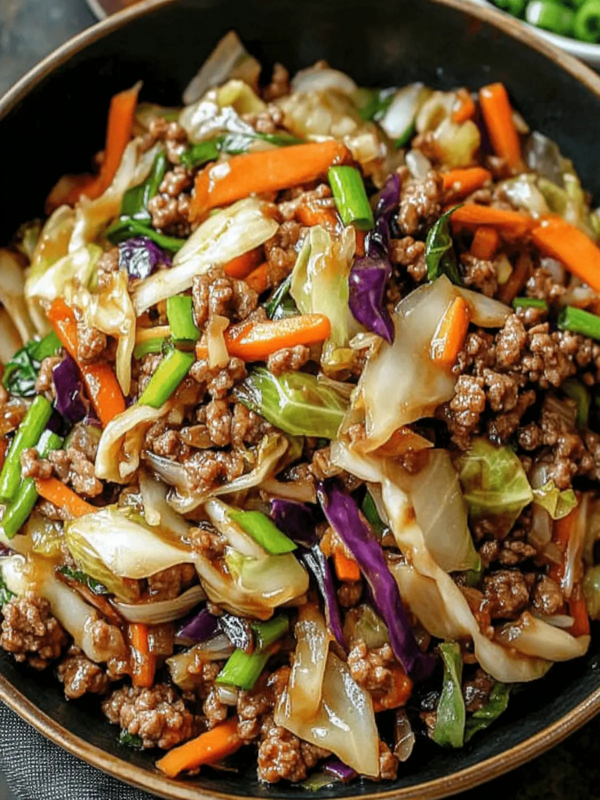 Savory Chinese Ground Beef and Cabbage Stir Fry Ready in 25 Minutes 2 Savory Chinese Ground Beef and Cabbage Stir Fry in 25 Minutes