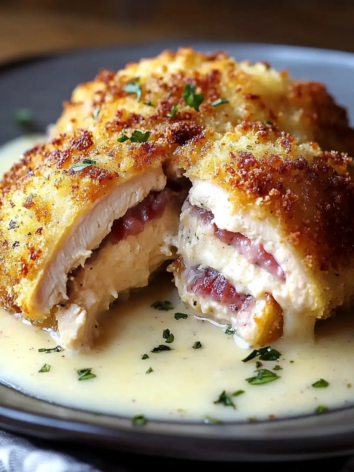 Creamy Chicken Cordon Bleu