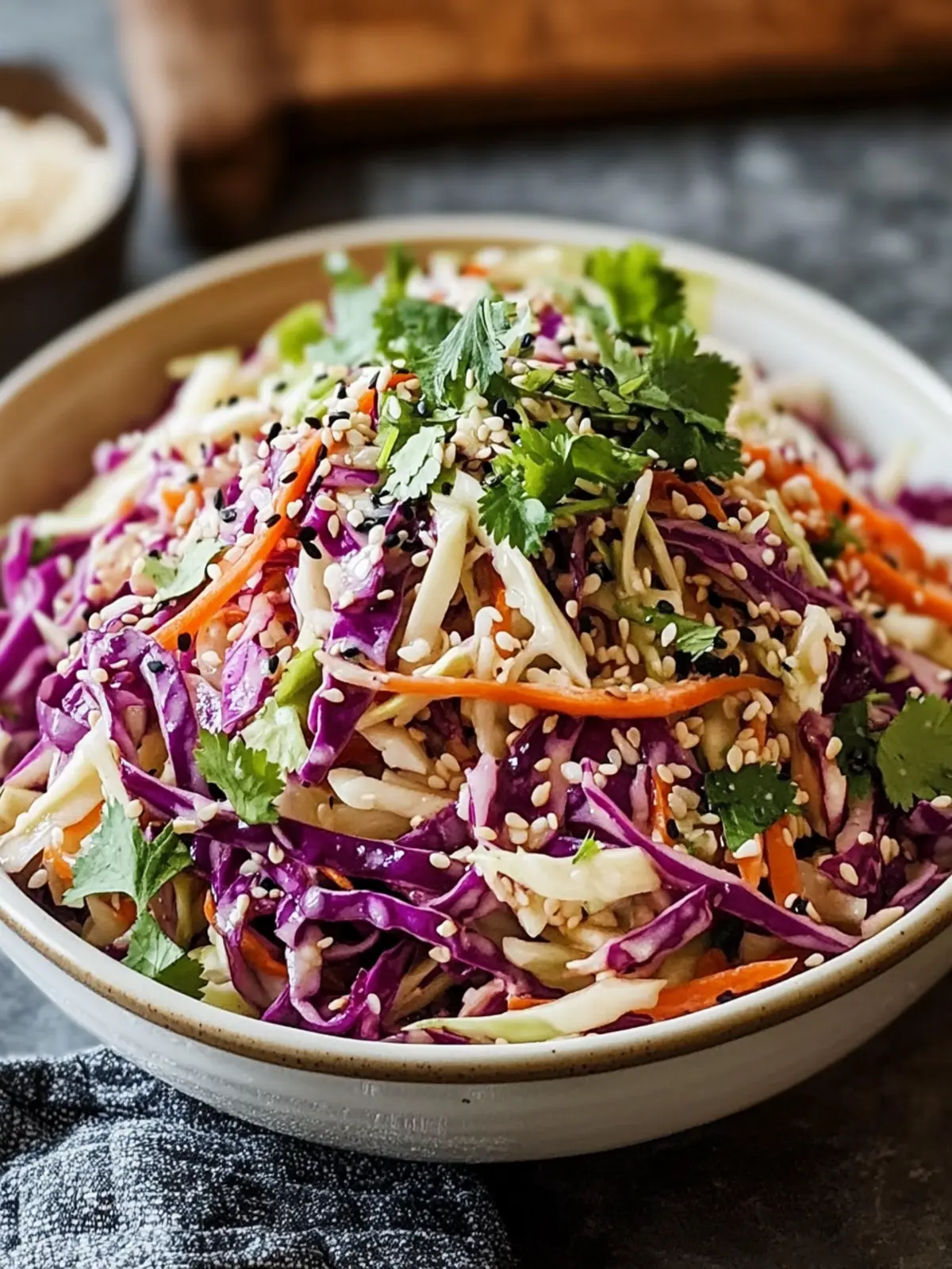 Crunchy Asian Cabbage Slaw with Addictive Sesame Dressing Upgrade 5 Crunchy Asian Cabbage Slaw with Addictive Sesame Dressing: A Bright, Bold, Irresistible Classic