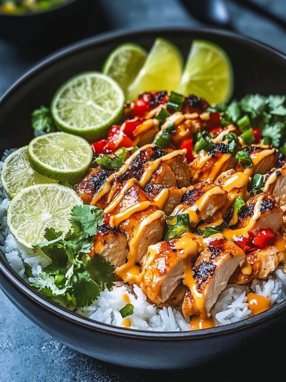 Irresistible Sweet Chili Chicken Bowl with Coconut Lime Drizzle 2 Sweet Chili Chicken Bowl with Coconut Lime Drizzle