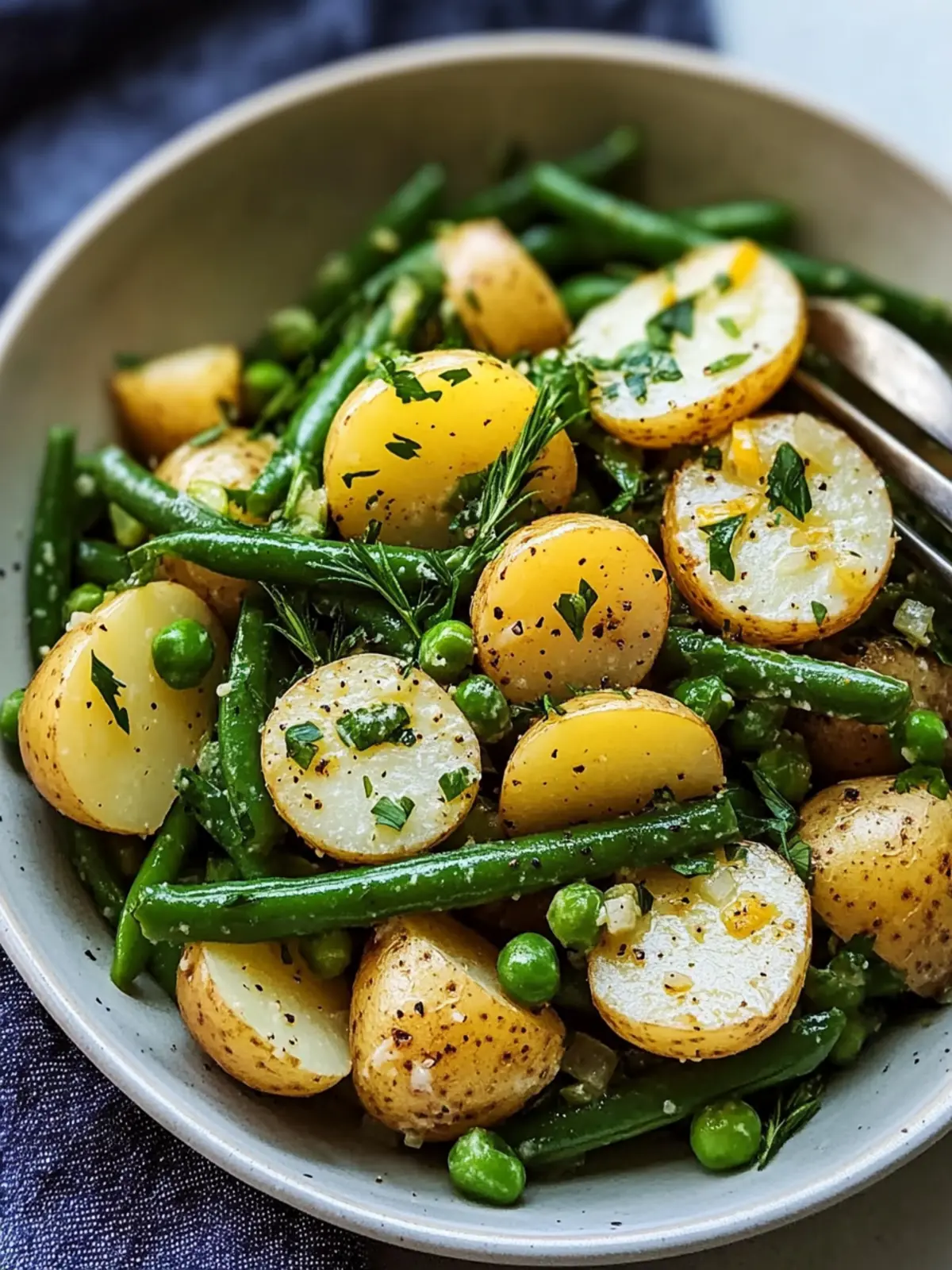 Delicious French-Style Potato and Green Bean Salad Recipe 2 French-Style Potato and Green Bean Salad