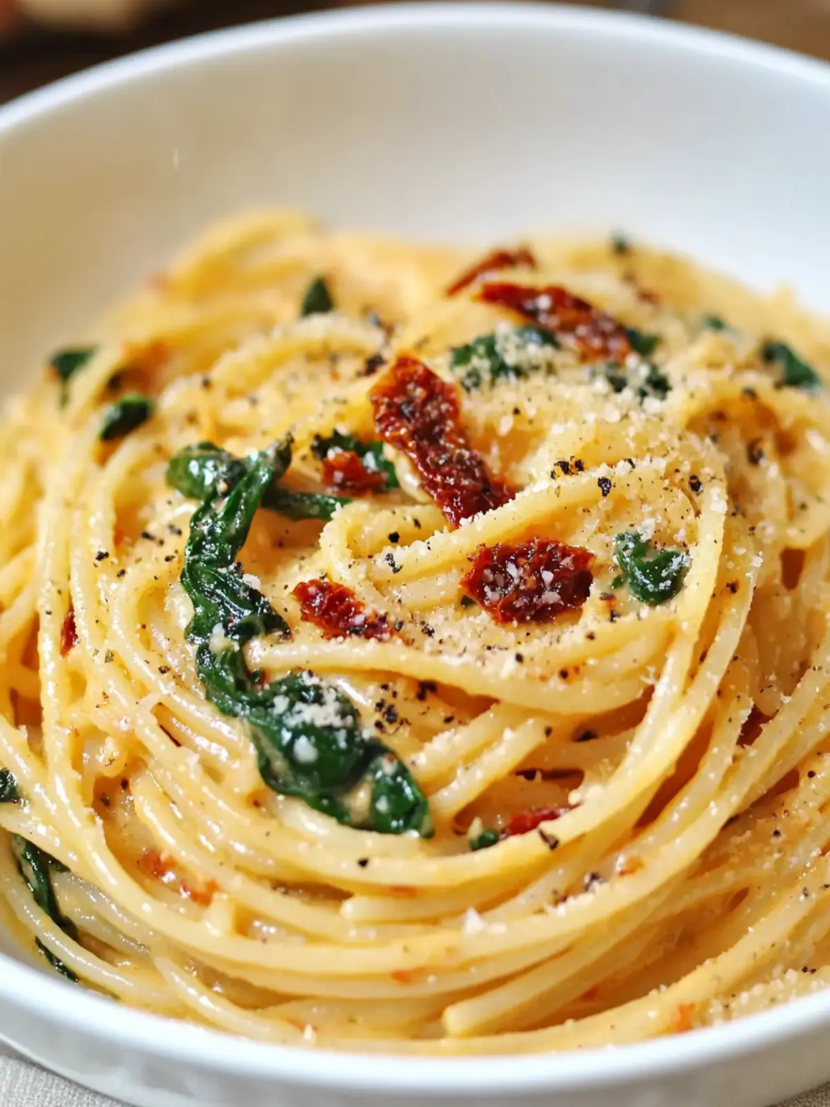 Spaghetti & Spinach with Sun-Dried Tomato Cream Sauce Magic 2 Spaghetti & Spinach with Sun-Dried Tomato Cream Sauce: An Incredible Ultimate Recipe