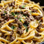 One-Pot Creamy Beef and Garlic Butter Pasta You’ll Crave! 6 One-Pot Creamy Beef and Garlic Butter Pasta
