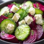 Vibrant Beet Feta Salad with Cucumber and Dill for Summer Bliss 2 Vibrant Beet Feta Salad with Cucumber and Dill