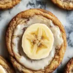 Deliciously Soft Banana Bread Cookies with Creamy Glaze 3 Banana Bread Cookies