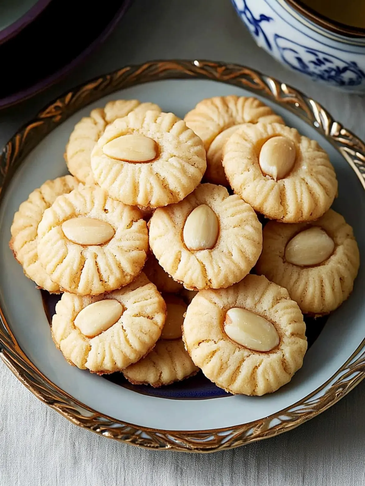 Chinese Almond Cookies- Lucky foods for Chinese New Year