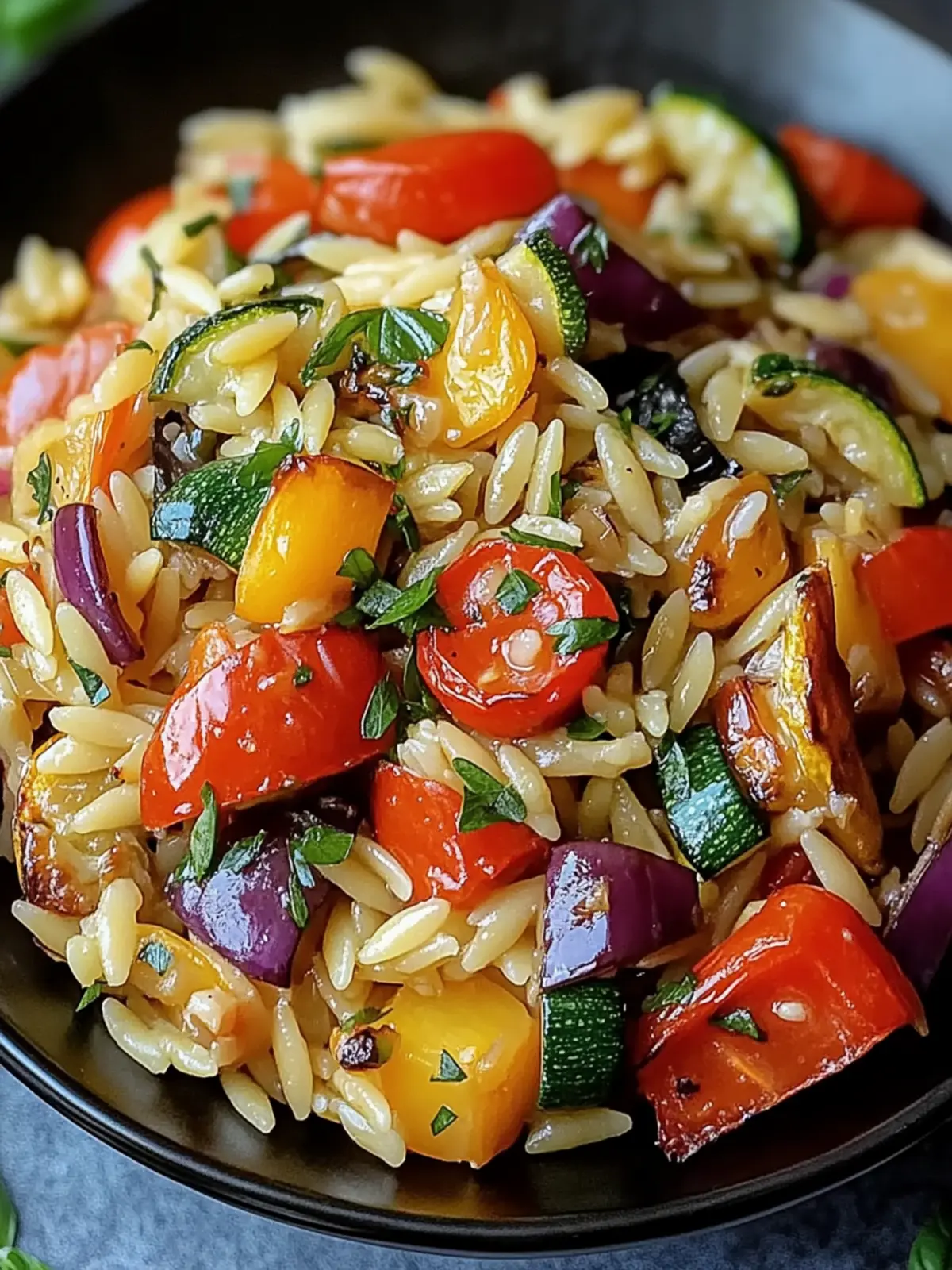 Roasted Vegetable Orzo: A Flavorful Fix for Dinner Tonight 5 Roasted Vegetable Orzo: A Delicious and Nutritious Recipe for Your Next Meal