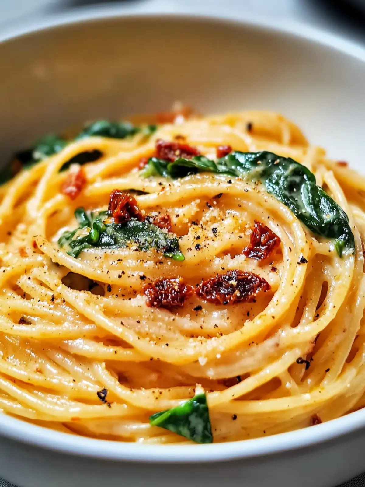 Spaghetti & Spinach with Sun-Dried Tomato Cream Sauce Magic 5 Spaghetti & Spinach with Sun-Dried Tomato Cream Sauce: An Incredible Ultimate Recipe