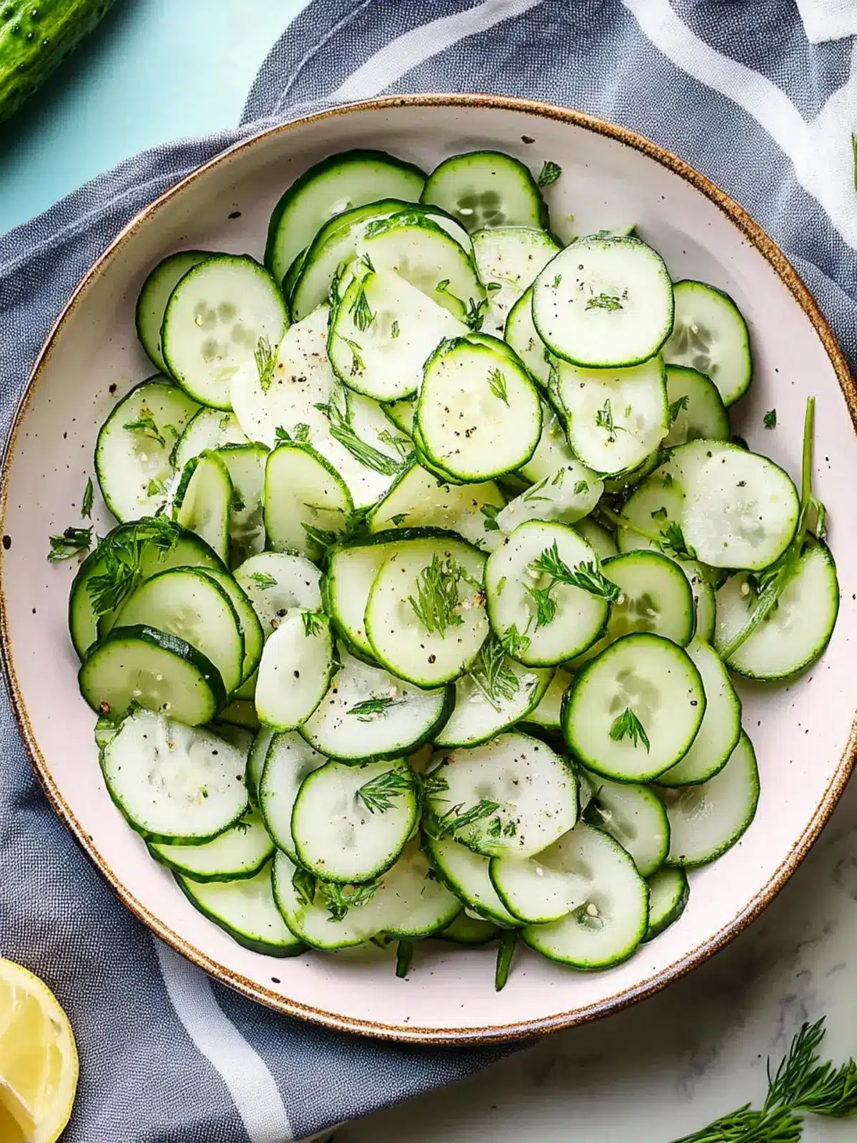 Irresistibly Fresh Cucumber Salad in Just 40 Minutes 3 Cucumber Salad